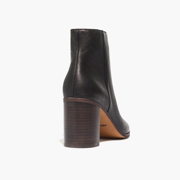Madewell The Greer Boot in Leather (size: 8) (color: true black) - Picture 3 of 10